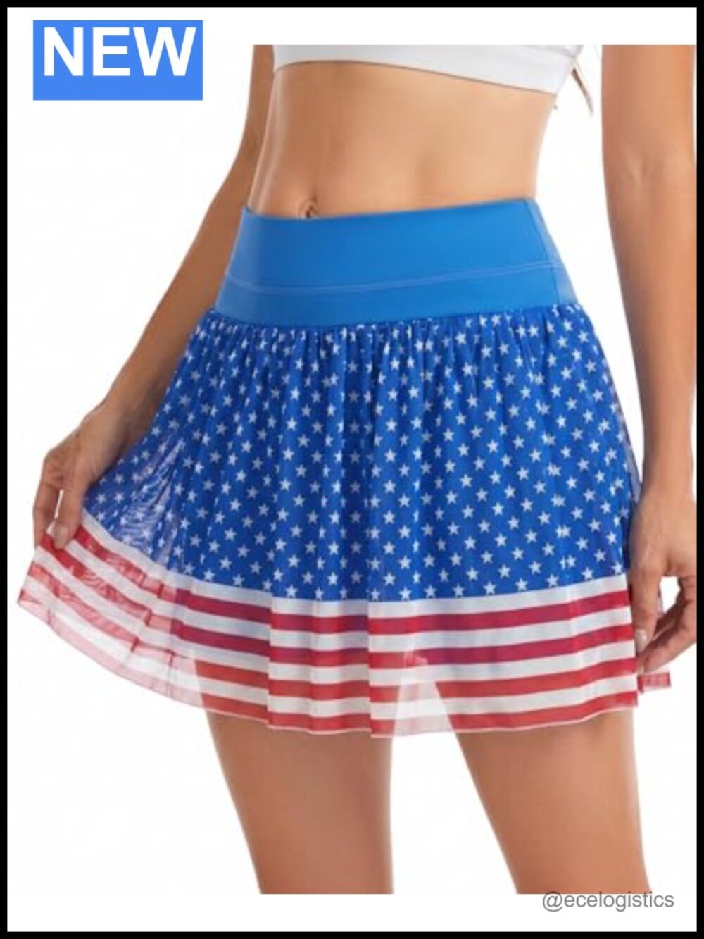 Women's High Waisted Tennis Skort with Pockets Mesh Athletic Skirt Flowy